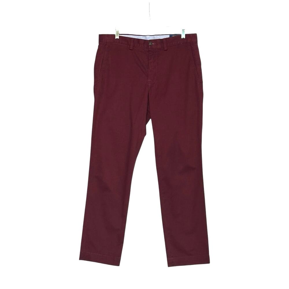Polo Ralph Lauren red stretch straight fit pants size 32